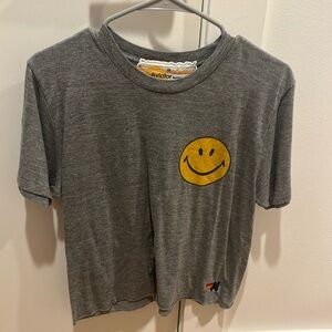 KEEP AUSTIN RAD/smiley face aviator nation top